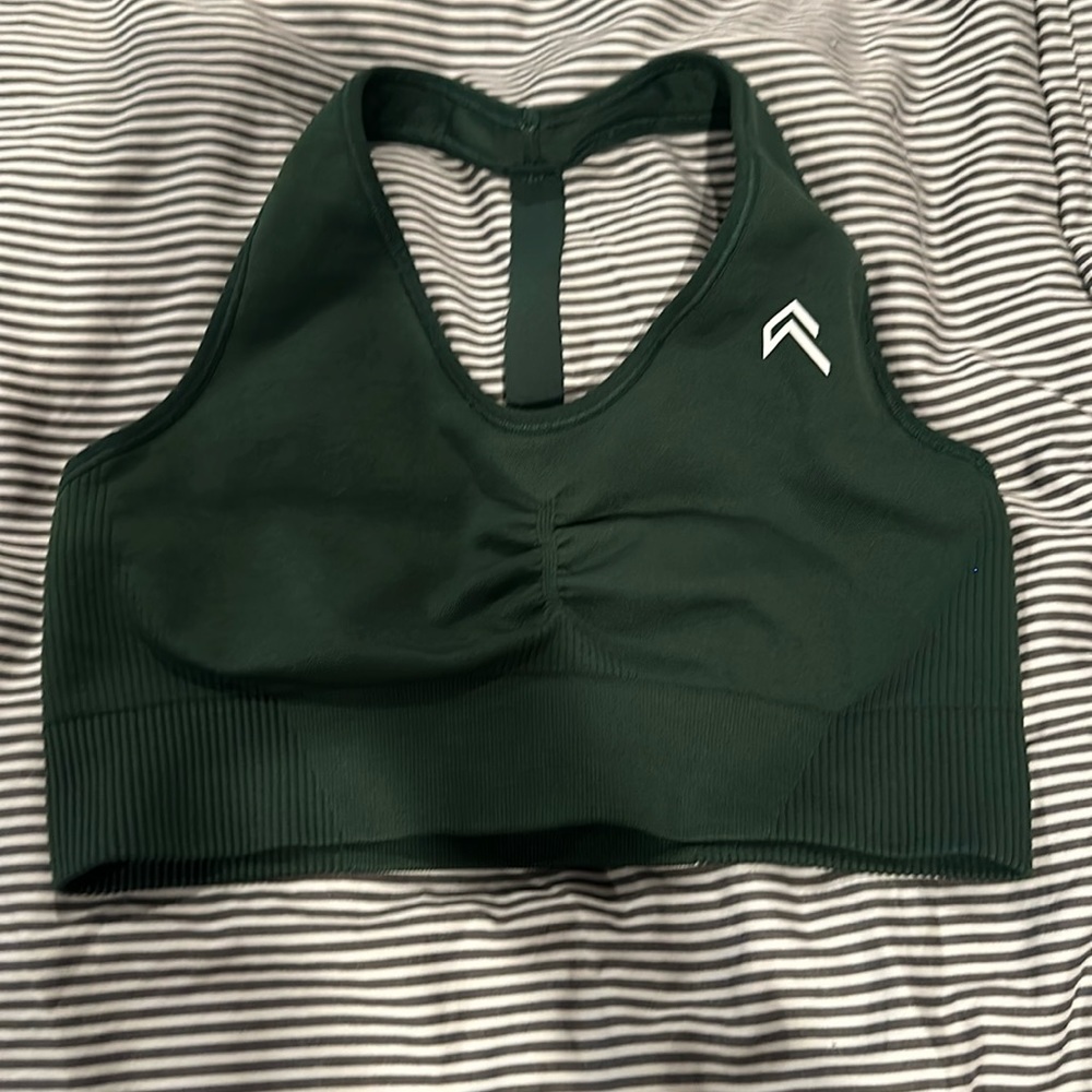 Oner Active Classic 2.0 V-Neck Bra-Ever Green Marl